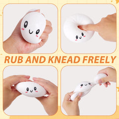 AiSiXin dumpling squishy toy with a smiling bun for focus.