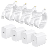 AISNI 4-pack 6ft USB-C fast charger cables enhance on-the-go charging.