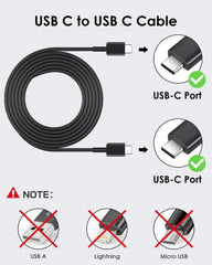 AISNI 6.6 ft USB-C cable close-up for flexible charging at home