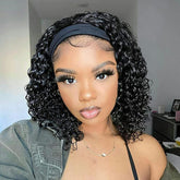 Aiterina deep wave 12in headband wig in natural color for effortless daily styling.
