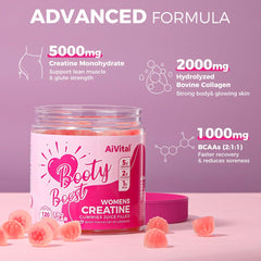 AiVital gummies show collagen and BCAAs to support joints and recovery.