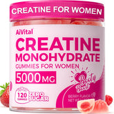 AiVital Creatine Gummies for Women bottle, convenient daily supplement.