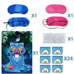 AIXPROBEAD Derpy pink blindfold for kid-friendly party games