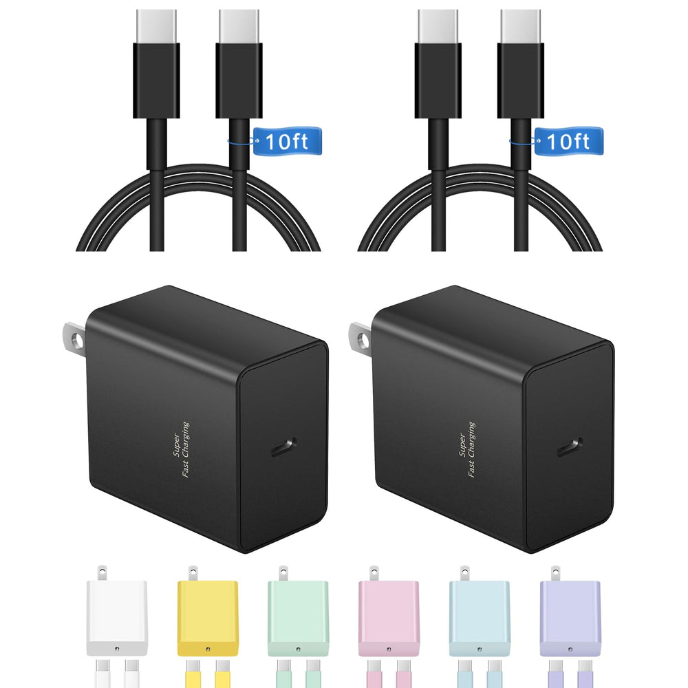 Aixubojch 45W charger block two-pack for fast charging at home