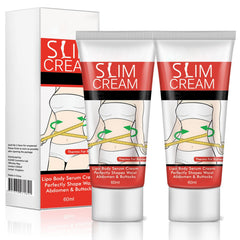 Akareni Hot Cream applied to belly area for slimming potential