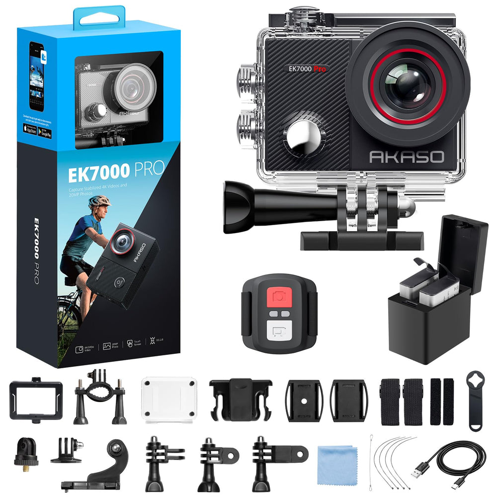AKASO EK7000 Pro front view ready for dynamic action footage