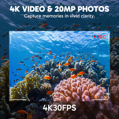 AKASO EK7000 Pro touchscreen close-up showing intuitive controls for quick setup