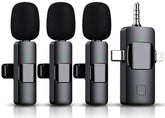 Akcswo 3 in 1 wireless lavalier microphone receiver guiding stable audio for videos.