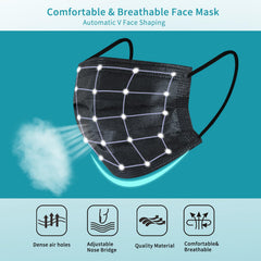 akgk disposable masks earloop closeup showing soft elastic for all-day wear
