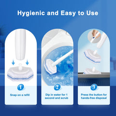 Akopryc touch-free disposal promotes hygienic bathroom cleanup.