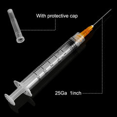 AKRAF 25G needle included with secure attachment.