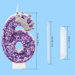 AKURIEEY crown-decorated candle enhances regal cake aesthetics.