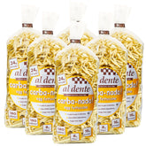 AL DENTE Carba-Nada egg fettuccine pack six for convenient keto-friendly meals.