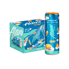 Alani Nu DREAM FLOAT can front view for a sugar-free energy boost on the go