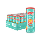 Alani Nu Juicy Peach can showing zero-sugar energy for on-the-go moments