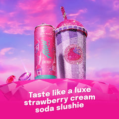Alani Nu Pink Slush can side view showing compact packaging and calories