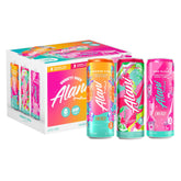 Alani Nu Cherry Twist cans in pack for a low-calorie energy boost.