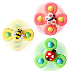 ALASOU suction cup spinner toy on fridge boosts fine motor skills and focus