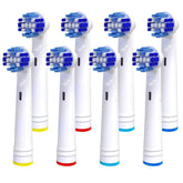 Alayna replacement toothbrush heads for Oral-B, four-pack, compatible with multiple models for personalized brushing.