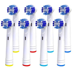 Alayna replacement toothbrush heads for Oral-B, four-pack, compatible with multiple models for personalized brushing.