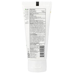 Close-up of creamy, lightweight mineral sunscreen texture for sensitive skin.