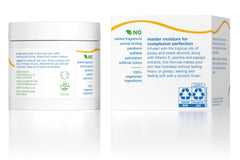 Alba Botanica Ultra Hydrating Cream ingredients close-up featuring papaya and vitamin E.