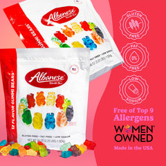 Albanese allergy-friendly gummy candy free from major allergens for gatherings