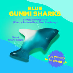 Albanese shark-shaped gummies are ideal for summer parties and themed celebrations.