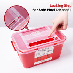 Alcedo 1-gallon sharps container suitable for home and clinic use