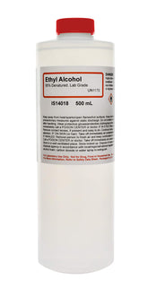 ALDON denatured ethanol bottle for lab use; reliable solvent for extraction and cleaning.