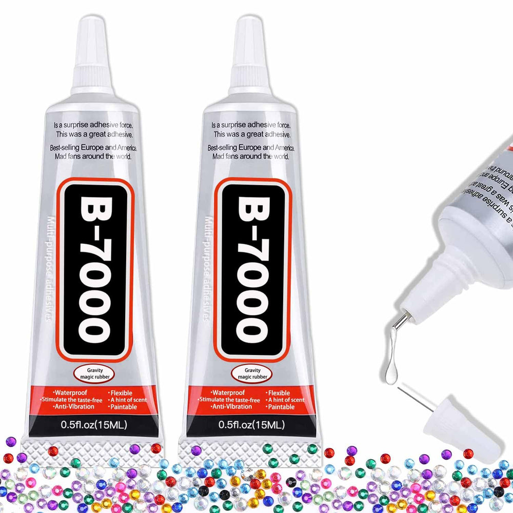 Alecpea B-7000 glue with precision nozzle bonds crystals precisely for jewelry projects