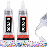 Alecpea B-7000 glue with precision nozzle bonds crystals precisely for jewelry projects