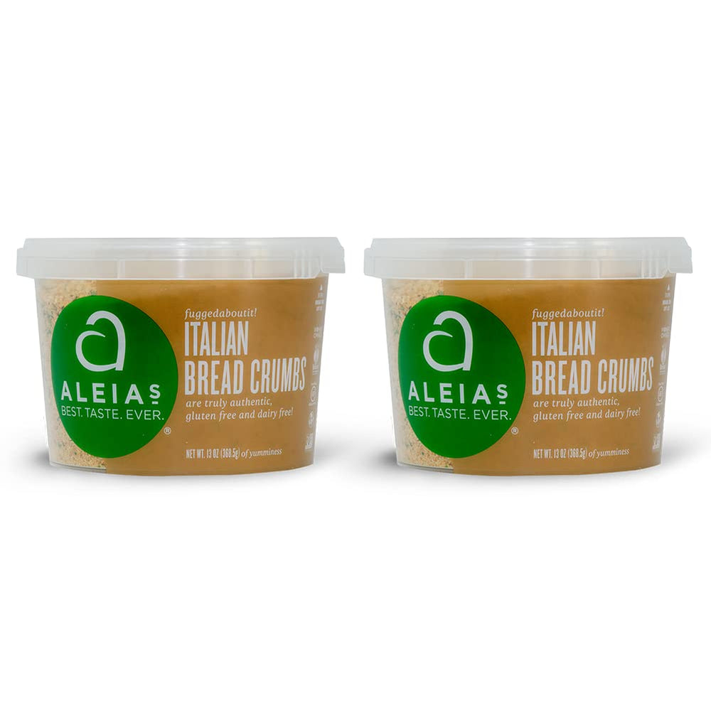 Aleia’s Best. TASTE. EVER. gluten-free italian bread crumbs label; great for gluten-free cooking.