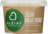 ALEIAS BEST. TASTE. EVER Italian bread crumbs pack shot for gluten-free cooking versatility