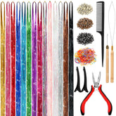 ALFIE DARLING Hair Tinsel Kit packaging offers a complete DIY set for easy styling