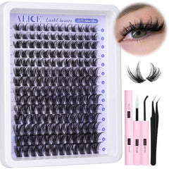 ALICE Lash Clusters Kit: 168 pieces for versatile looks from natural to bold.