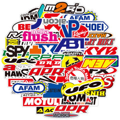 Alicia Alexander dirt bike stickers on a helmet, durable vinyl for outdoor use.