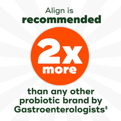 Align DualBiotic gummies natural fruit flavors, a tasty prebiotic plus probiotic daily option.