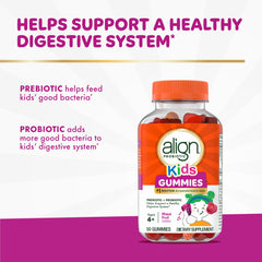 Align Probiotic Kids Gummies close-up reveals texture and natural fruit flavors