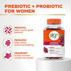 Align Probiotic Gummies displayed in daily routine shot highlighting digestive comfort