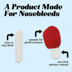 Individually packed Alisyevaho nosebleed plugs ready for on-the-go use