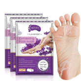 ALIVER Foot Peel Mask 3 Pack lavender box for at-home exfoliation