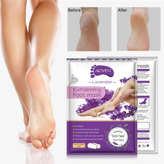 ALIVER Foot Peel Mask 3 Pack lavender packets ready for use