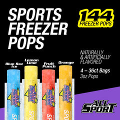 All Sport Freezer Bars Lemon Lime frozen refreshment with electrolytes for active days.