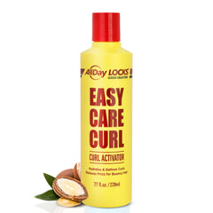 AllDay Locks Classic Easy Care Curl Activator bottle close-up for hydrated, defined curls