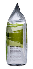 Allegro Coffee French Roast with mug and steam bold aroma ready