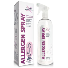 Allergy Asthma Clean allergen spray bottle ready for water activation at home.