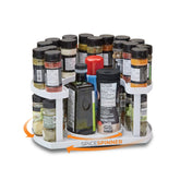 Allstar Innovations Spice Spinner two-tier turntable keeps spices visible and within easy reach.