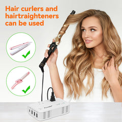 ALLWEI universal adapter shown with multiple plugs for worldwide use.