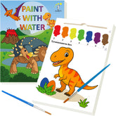ALNETI Dino paint book cover boosts excitement for creative color play.
